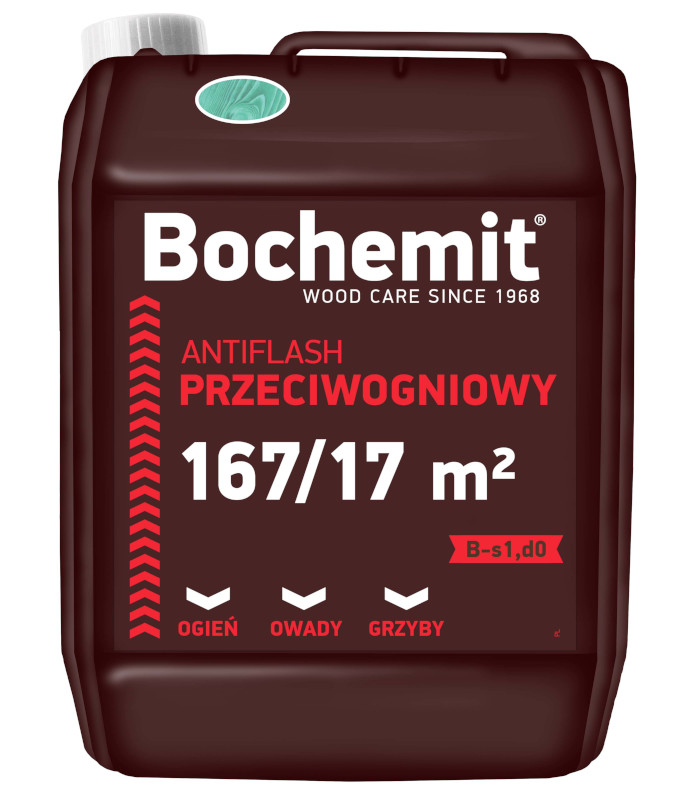 Impregnat do drewna Bochemit Antiflash 5 kg zielony